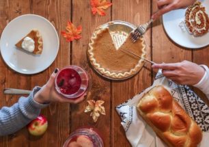 pie and wine