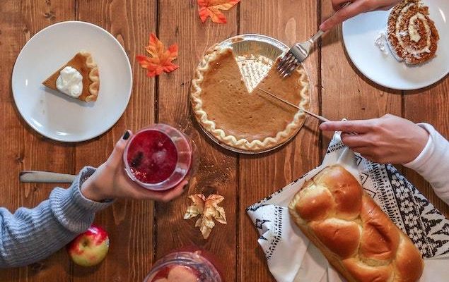 pie and wine